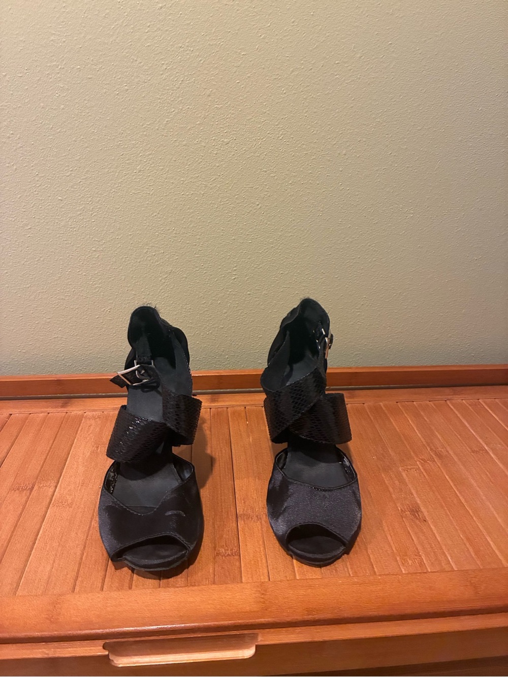 Black Women's burju salsa/ballroom dance Heels
